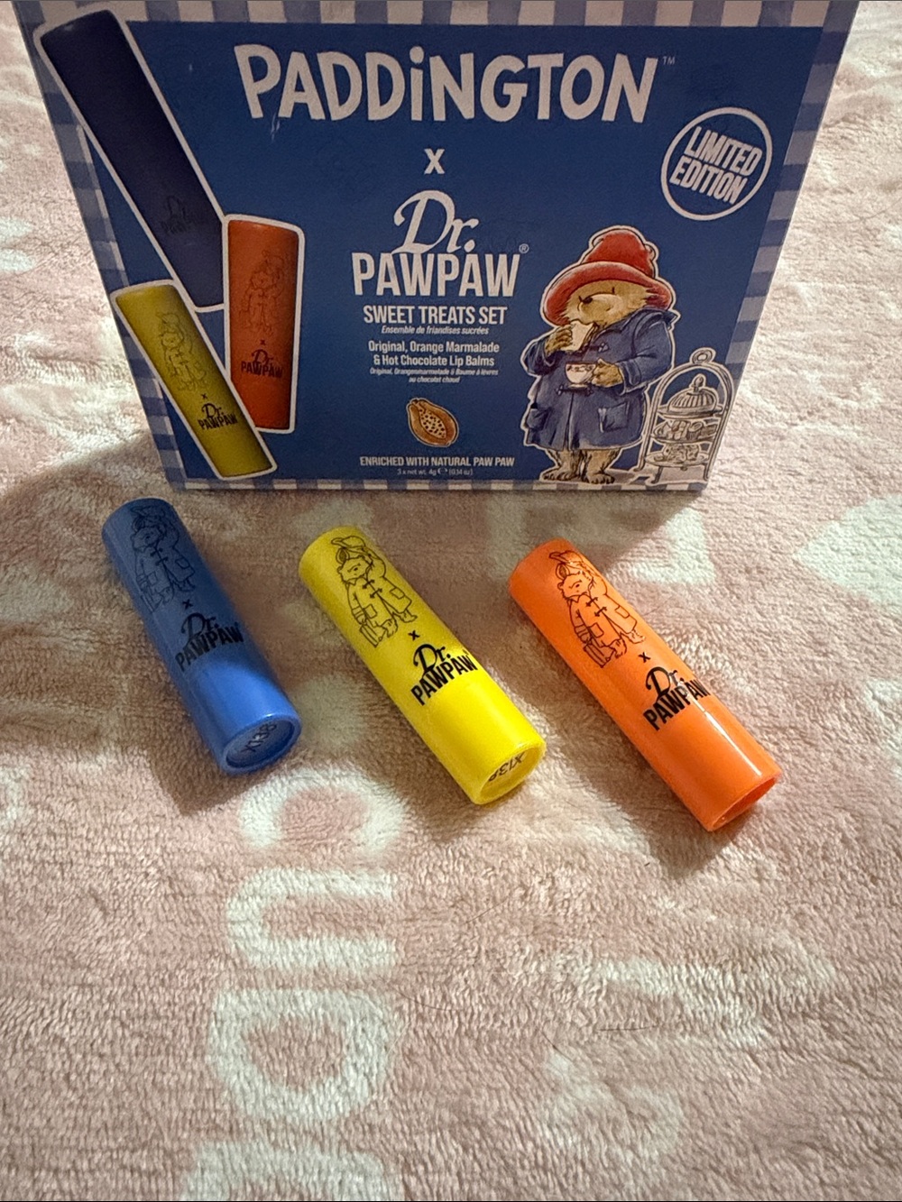Dr. PawPaw Paddington Sweet Treats Lip Balm Set - Yellow, Orange, Blue - Picture 4 of 10